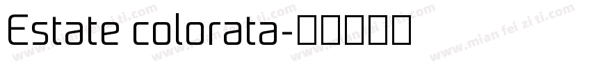 Estate colorata字体转换